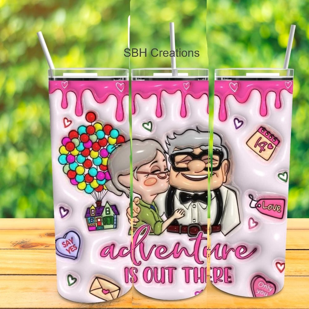 20 oz Adventure is out there insulated tumbler